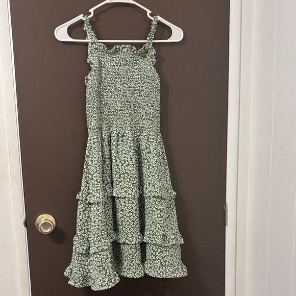 SHEIN Dresses & Skirts - Green Floral SHEIN Mini Dress – Flowy & Feminine
